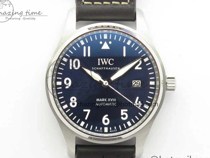 MIROTIME 1229 MARK XVIII Le Petit Prince IW327004 SS FKF 1:1 Best Edition Blue Dial On Brown Leather Strap Trendsetting 7117